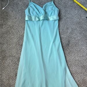 Valerie Stevens Aqua Midi Dress